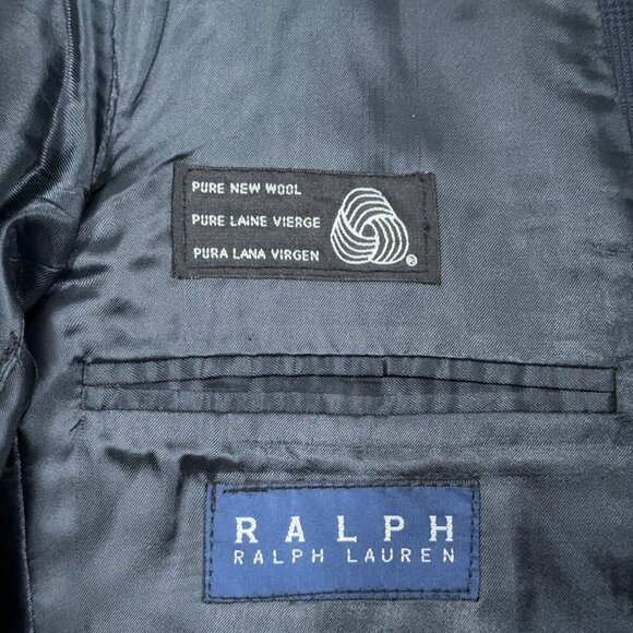 Ralph Lauren RRL Navy Check 2pc 100% Wool Suit Men's Size 42R/W35 - Picture 6 of 12